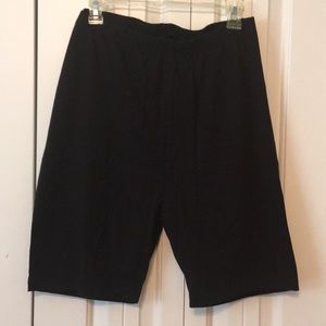 Black cotton bike shorts - perfect for under dress